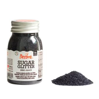 Glitter Zucker schwarz 