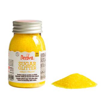 Glitter Zucker gelb 