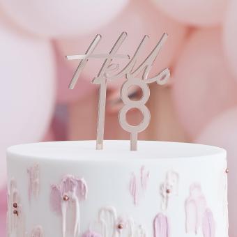 Cake Topper Mix it up Hello 18 