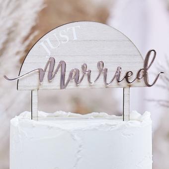 Cake Topper Holz/Acryl Just Married 