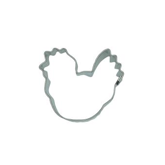 Ausstechform Weissblech Huhn klein, 3.4 cm 